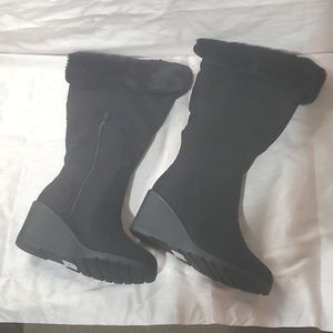 Lane Bryant Wedge Heel Boots 10W NWOB